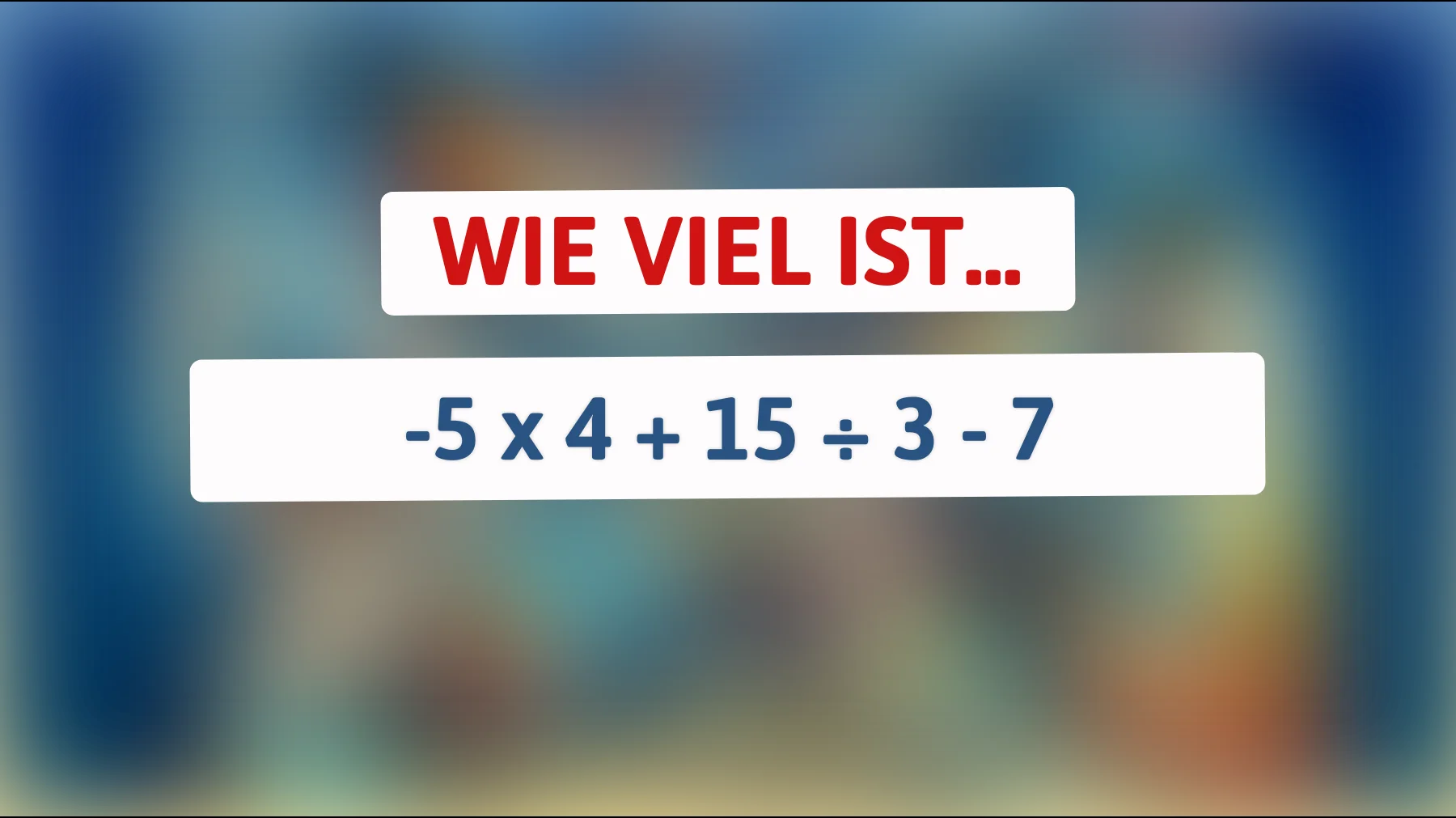 Nur 1% der Menschen können diese knifflige Mathefrage lösen: Kannst du sie knacken?"