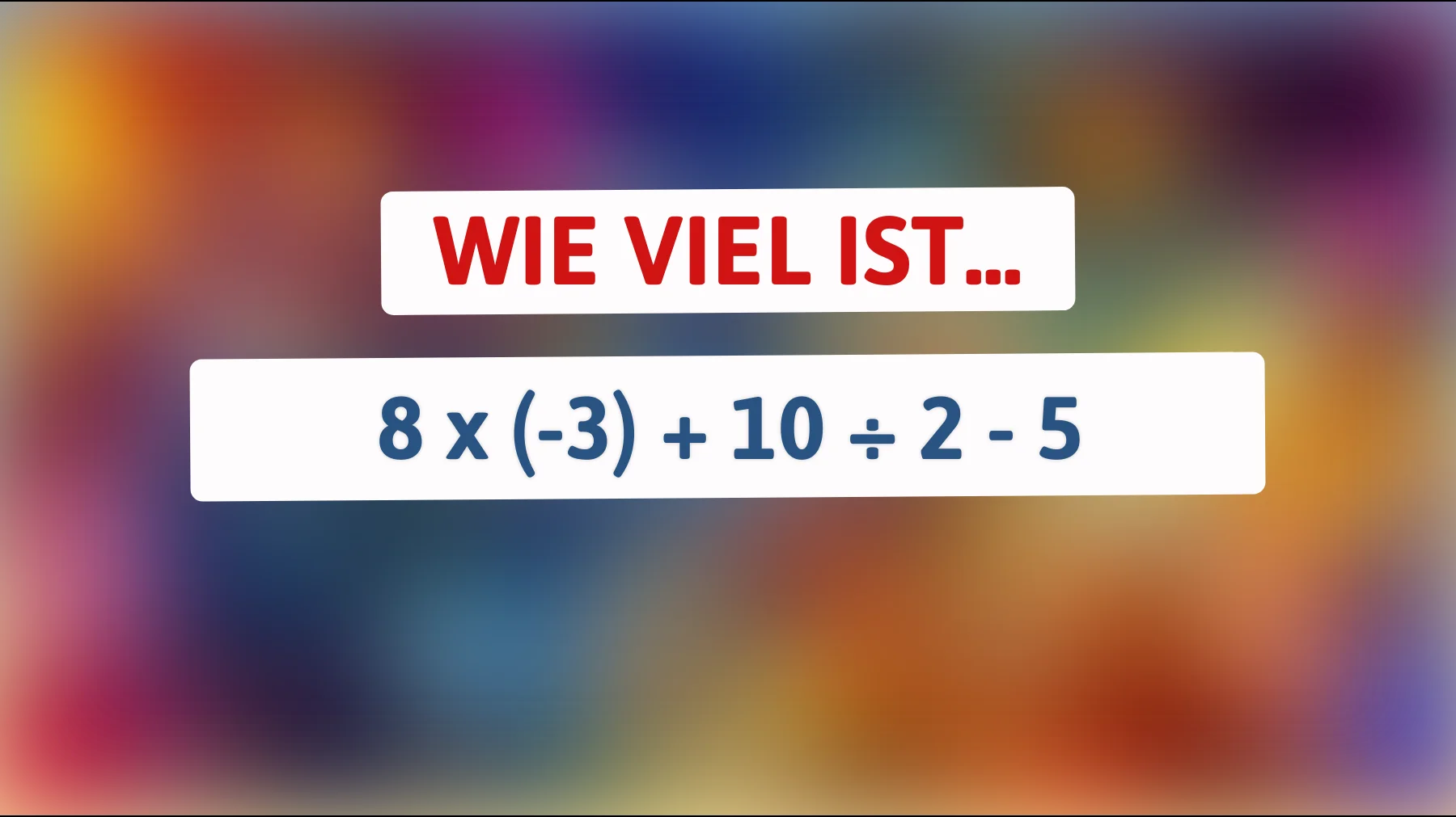 Nur für Superhirne: Warum scheitern 95% der Menschen an diesem simplen mathematischen Rätsel?"